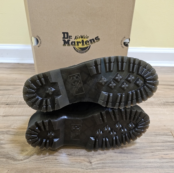 Dr. Martens Jadon Hinge Buckle Leather Platform Boots - Picture 8 of 15